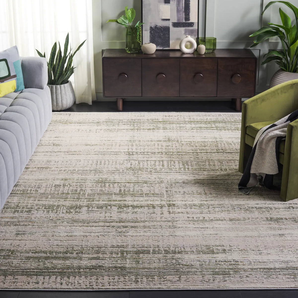 Safavieh Prestige 10'-0" x 14'-0" Rug in Ivory / Light Green