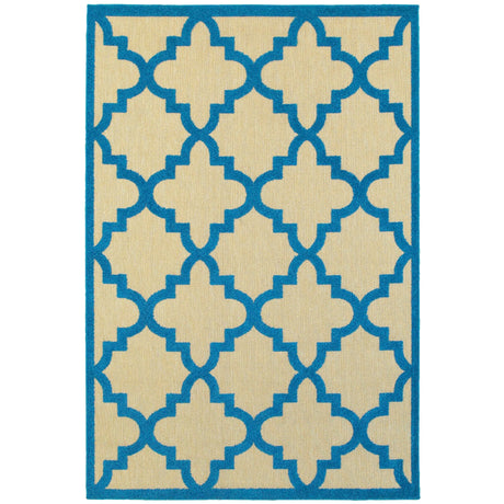 Oriental Weavers Sphinx Cayman 660L9 Sand / Blue Rugs - main flat