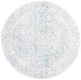 Safavieh Tulum 5'-0" x 5'-0" Rug in Ivory / Turquoise