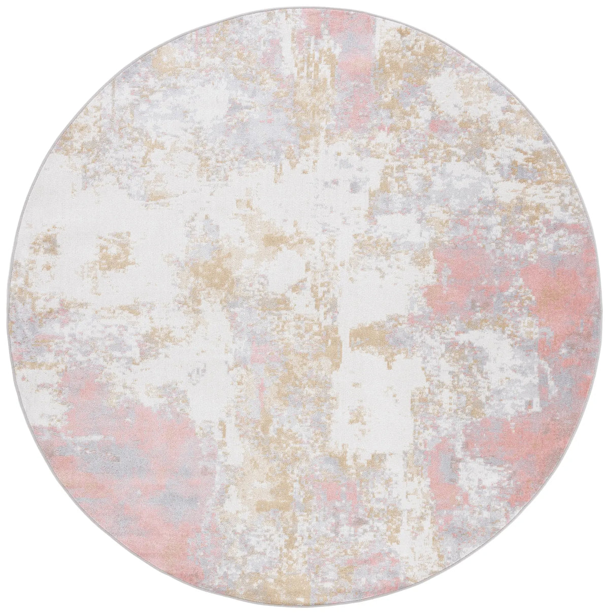 Safavieh Bayside 5'-3" x 5'-3" Rug in Ivory / Grey Pink