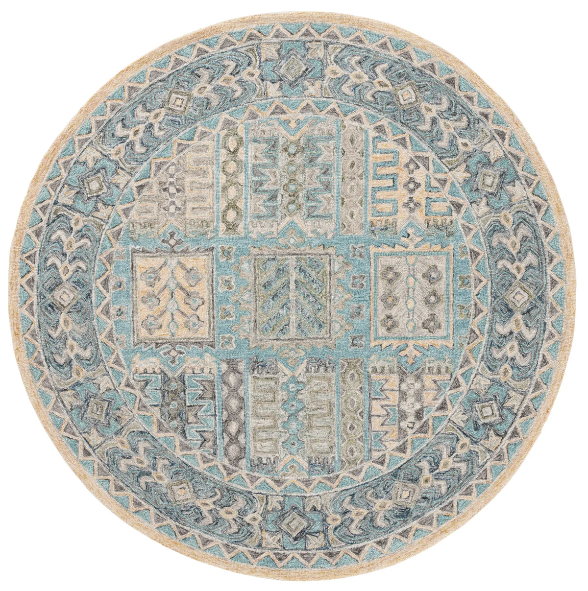 Safavieh Metro 6'-0" x 6'-0" Rug in Teal / Blue