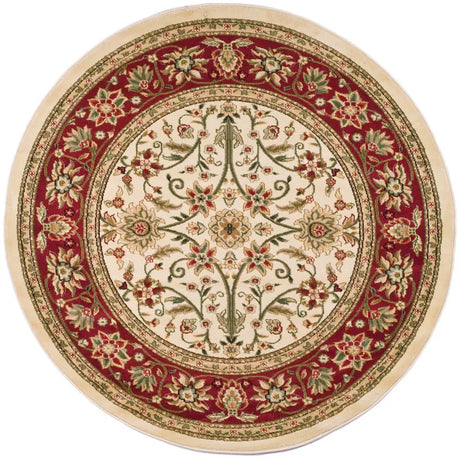 Safavieh Lyndhurst 5'-3" x 5'-3" Rug in Ivory / Red