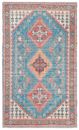 Safavieh Saffron 3'-0" x 5'-0" Rug in Navy / Red