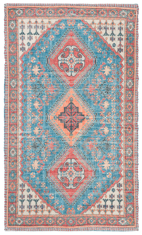 Safavieh Saffron 3'-0" x 5'-0" Rug in Navy / Red