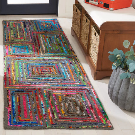 Safavieh Nantucket 2'-3" x 8'-0" Rug in Charcoal