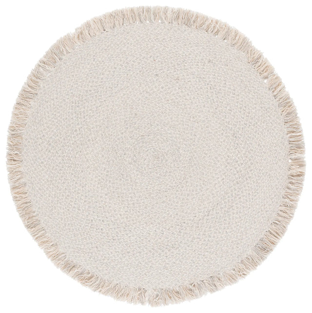 Safavieh Braided 5'-0" x 5'-0" Rug in Silver / Beige