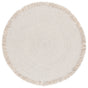 Safavieh Braided 5'-0" x 5'-0" Rug in Silver / Beige