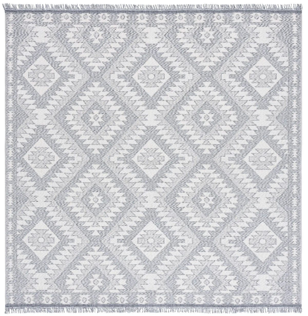Safavieh Prairie 300 6'-7" x 6'-7" Rug in Grey / Ivory