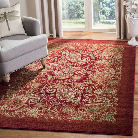 Safavieh Lyndhurst 4'-0" x 6'-0" Rug in Red / Multi