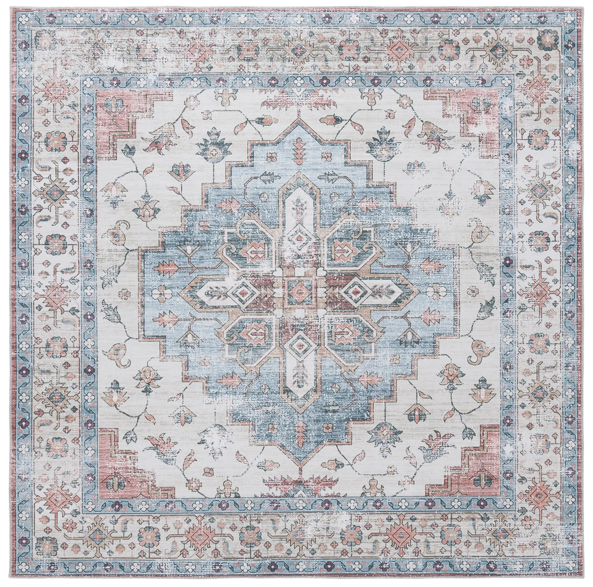 Safavieh Arizona 6'-0" x 6'-0" Rug in Sage / Ivory