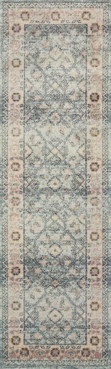 Loloi Jocelyn Joc-04 Sky/Multi Rugs - runner flat