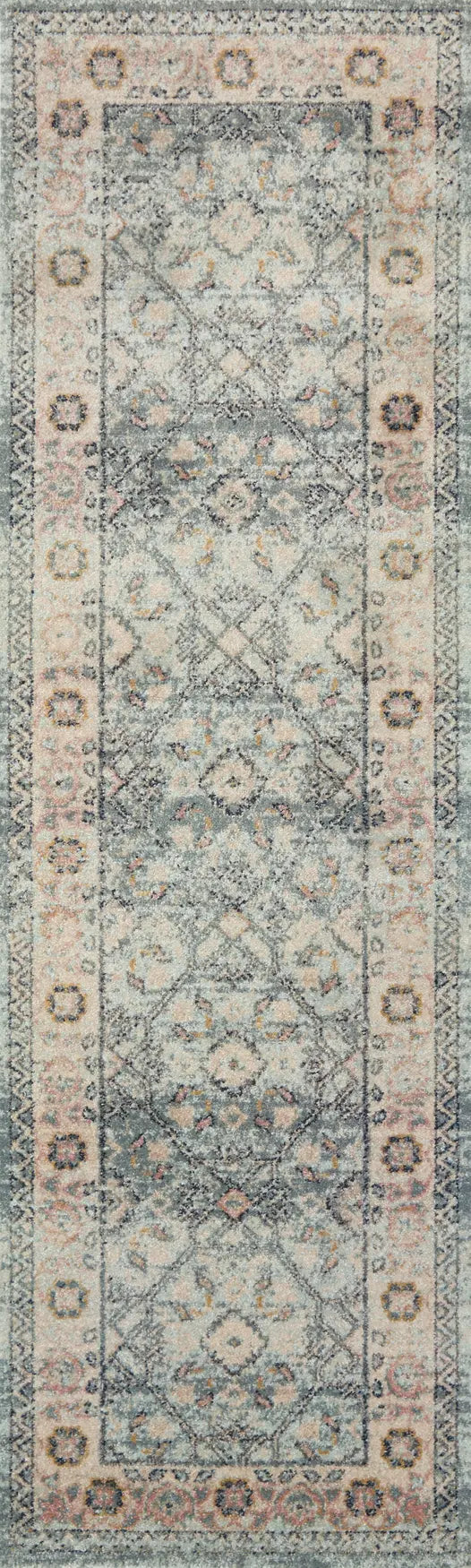 Loloi Jocelyn Joc-04 Sky/Multi Rugs - runner flat