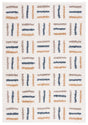 Safavieh Calico Shag 4'-0" x 6'-0" Rug in Ivory / Gold