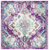 Safavieh Madison 6'-7" x 6'-7" Rug in Lavender / Light Blue