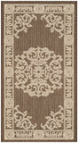 Safavieh Courtyard 2'-0" x 3'-7" Rug in Chocolate / Natural
