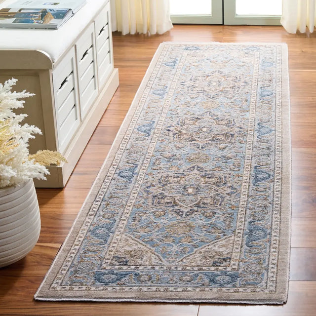 Safavieh Ellwood 2'-3" x 8'-0" Rug in Navy / Beige