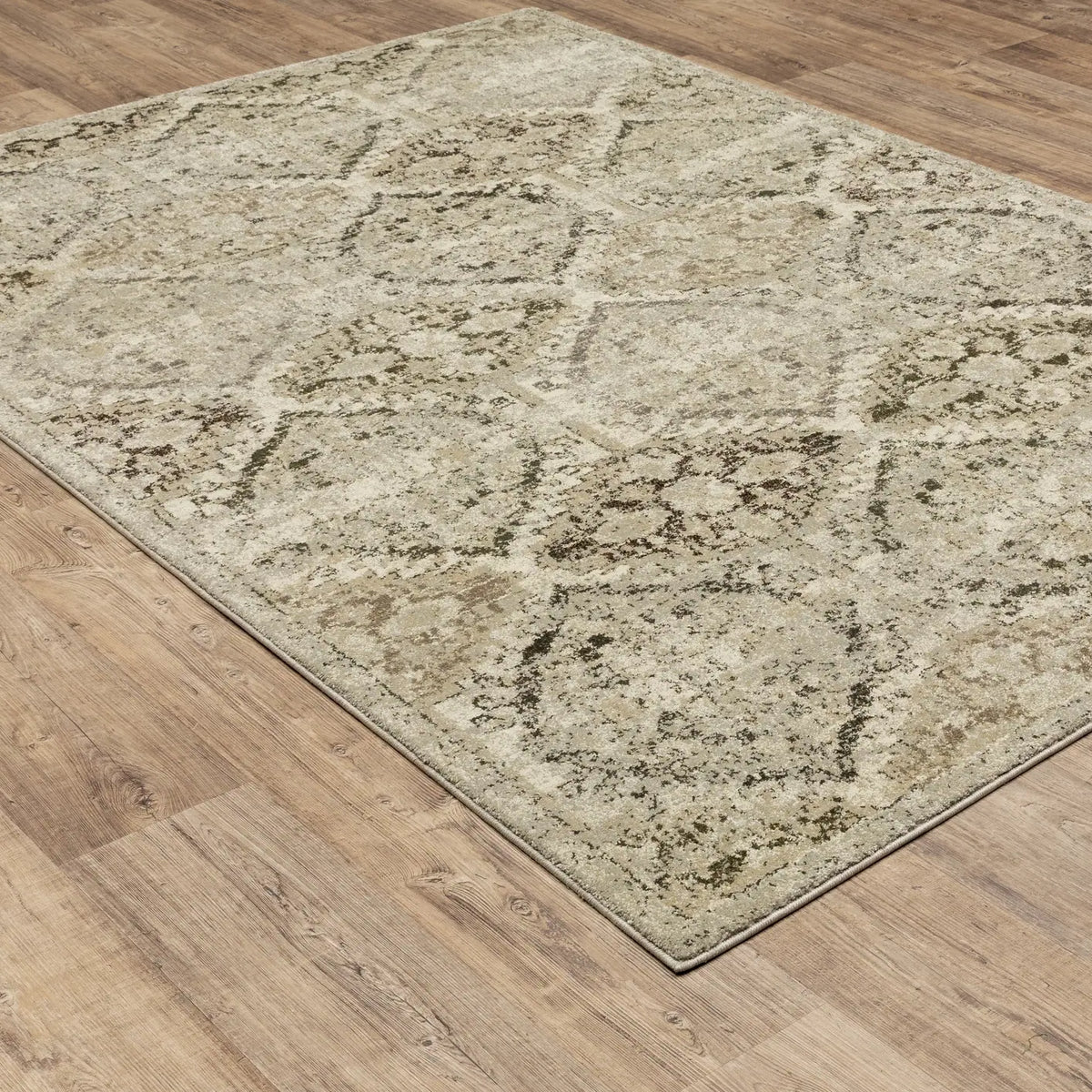 Oriental Weavers Sphinx Florence 270H6 Ivory/ Grey Rugs - angle detail