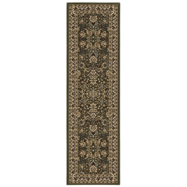 Oriental Weavers Sphinx Ariana 213g8 Green / Ivory Rugs - runner