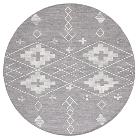 Safavieh Kilim 6'-0" x 6'-0" Rug in Grey / Ivory