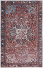 Safavieh Tucson 4'-0" x 6'-0" Rug in Red / Navy