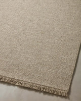 Loloi Dawn Daw-04 Natural Rug - angled corner on wood