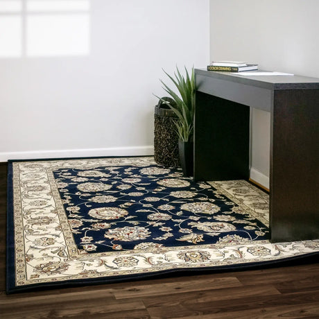 Dynamic Rugs Ancient Garden 57365 Blue / Ivory Rugs - Room