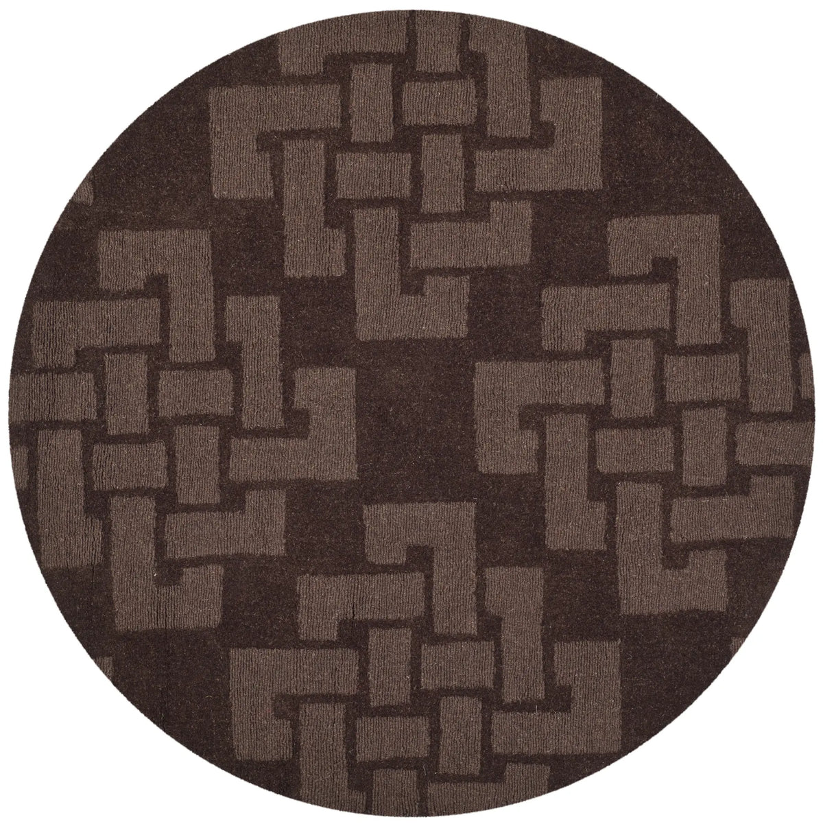 Safavieh Martha Stewart 4'-0" x 4'-0" Rug in Chocolate Truff