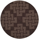 Safavieh Martha Stewart 4'-0" x 4'-0" Rug in Chocolate Truff