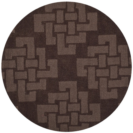 Safavieh Martha Stewart 4'-0" x 4'-0" Rug in Chocolate Truff