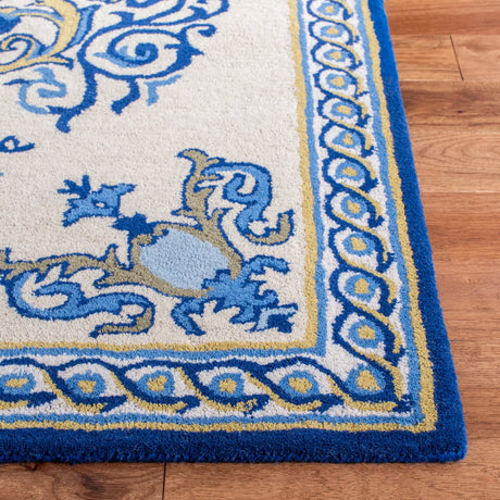 Safavieh Empire 4'-0" x 6'-0" Rug in Blue / Ivory