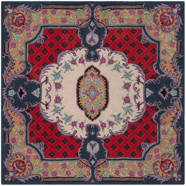 Safavieh Bellagio 5'-0" x 5'-0" Rug in Ivory / Pink