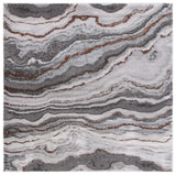 Safavieh Craft 6'-7" x 6'-7" Rug in Grey / Orange