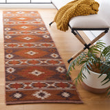 Safavieh Kilim 2'-3" x 9'-0" Rug in Brown / Dark Grey