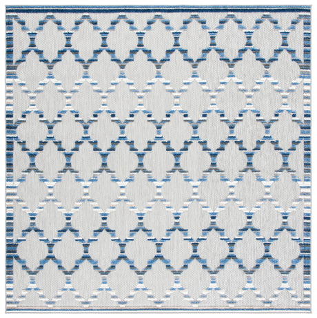 Safavieh Cabana 6'-7" x 6'-7" Rug in Grey / Blue