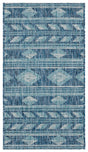 Safavieh Courtyard 2'-0" x 3'-7" Rug in Navy / Aqua