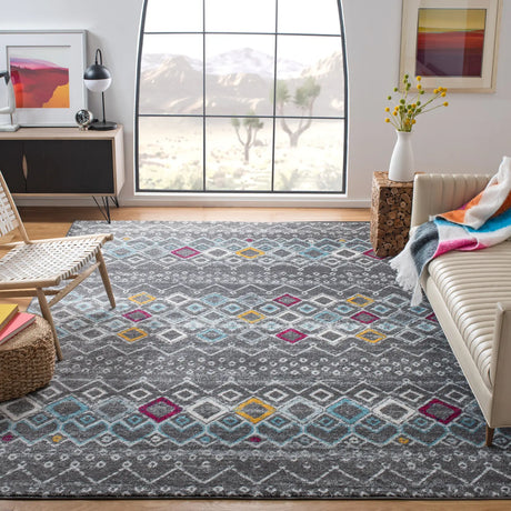Safavieh Amsterdam 10'-0" x 14'-0" Rug in Dark Grey / Ivory