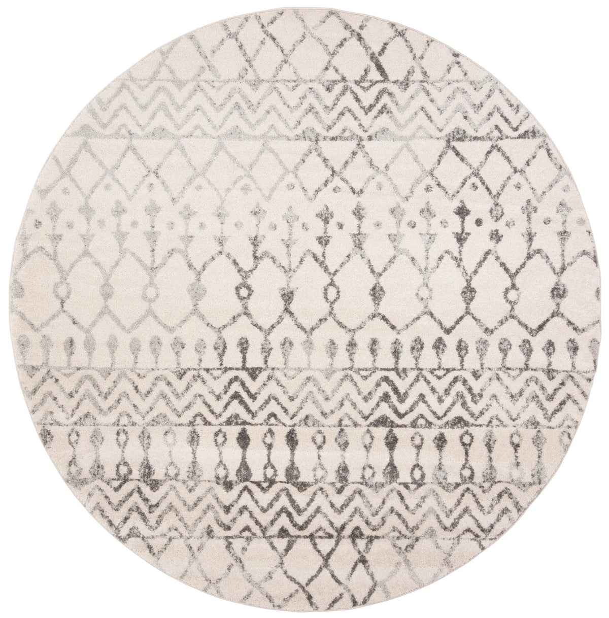Safavieh Tulum 10'-0" x 10'-0" Rug in Ivory / Grey
