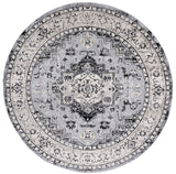 Safavieh Brentwood 6'-7" x 6'-7" Rug in Grey / Black