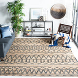 Safavieh Kilim 10'-0" x 14'-0" Rug in Natural / Charcoal