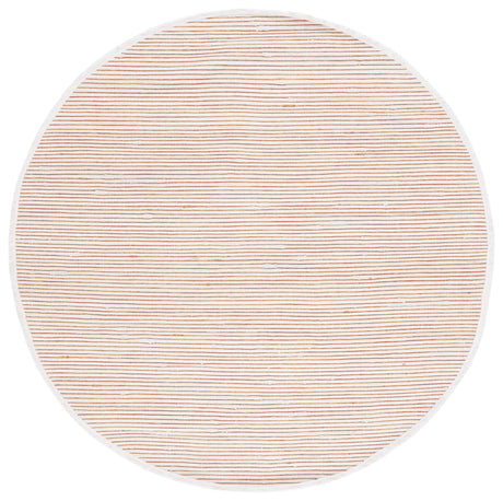 Safavieh Montauk 6'-0" x 6'-0" Rug in Red / Ivory