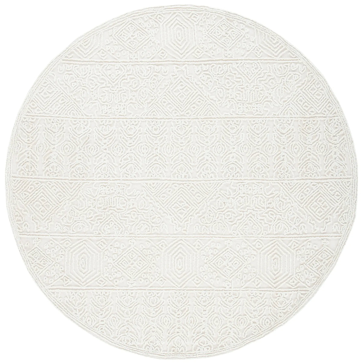 Safavieh Trace 6'-6" x 6'-6" Rug in Ivory