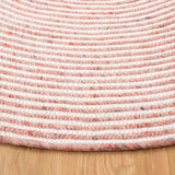 Safavieh Braided 5'-0" x 7'-0" Rug in Red / Ivory