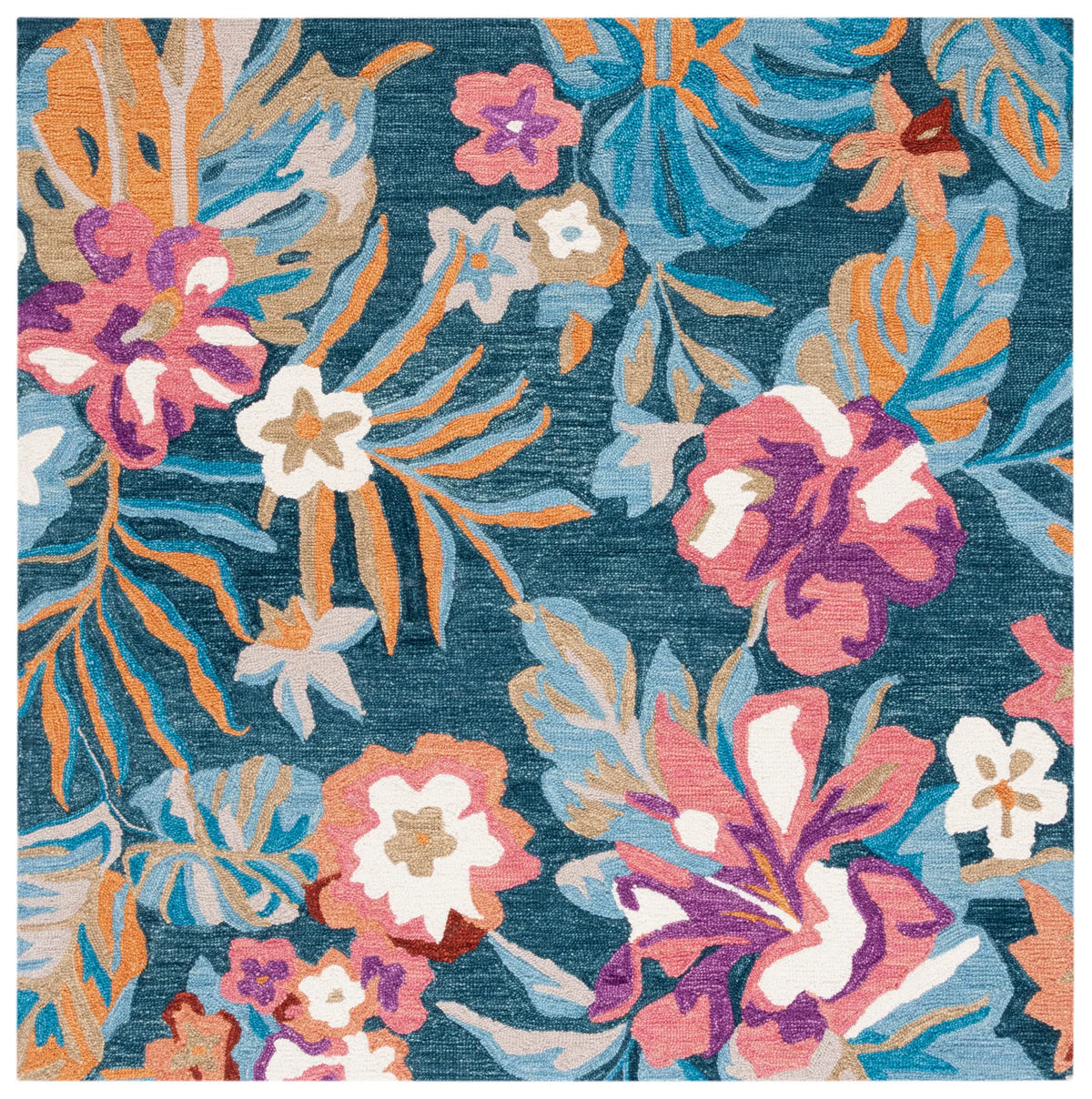 Safavieh Jardin 6'-0" x 6'-0" Rug in Blue / Pink