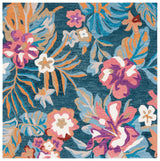 Safavieh Jardin 6'-0" x 6'-0" Rug in Blue / Pink