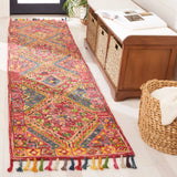 Safavieh Aspen 2'-3" x 11'-0" Rug in Red / Blue