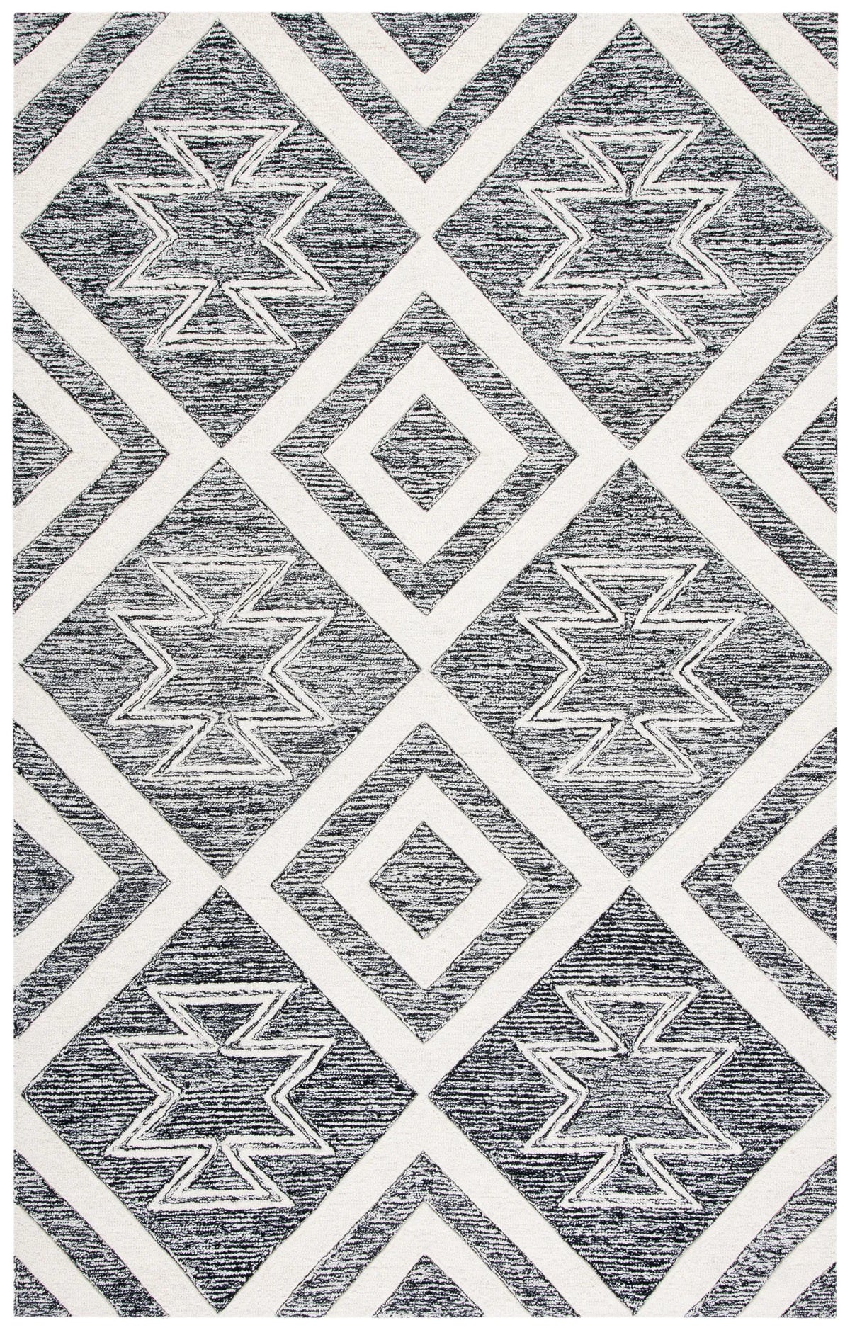 Safavieh Metro 4'-0" x 6'-0" Rug in Ivory / Black
