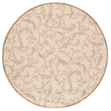 Safavieh Courtyard 6'-7" x 6'-7" Rug in Natural / Brown