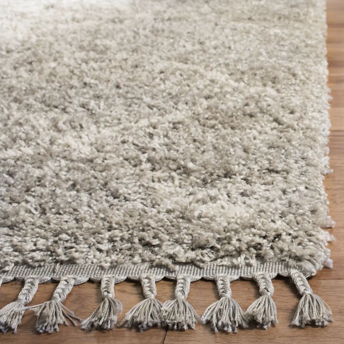 Safavieh Pro Lux Shag 400 4'-0" x 6'-0" Rug in Grey / Cream