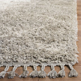 Safavieh Pro Lux Shag 400 4'-0" x 6'-0" Rug in Grey / Cream