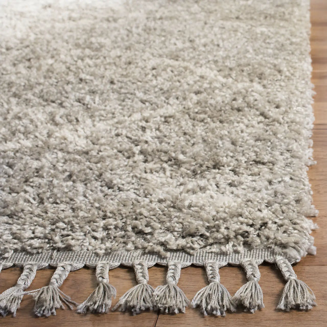 Safavieh Pro Lux Shag 400 4'-0" x 6'-0" Rug in Grey / Cream